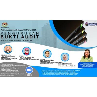 Webinar JAN Siri 1/2023 - Pengurusan Bukti Audit