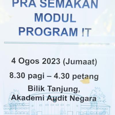 Mesyuarat Pra Semakan Modul Program IT