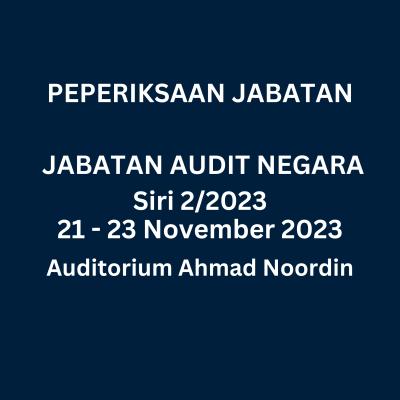 Peperiksaan Jabatan JAN Siri 2/2023