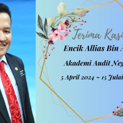 Majlis Jasamu Dikenang -  Encik Allias bin Alwi