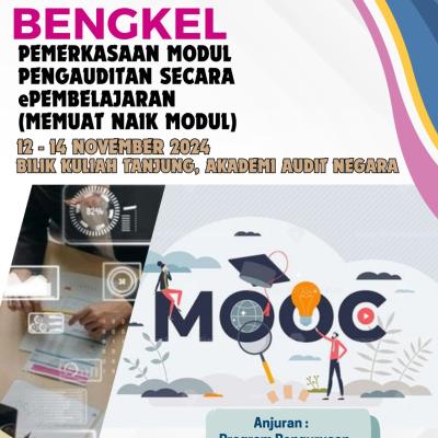 Bengkel Pemerkasaan Modul Pengauditan Secara ePembelajaran (Memuat Naik Modul)