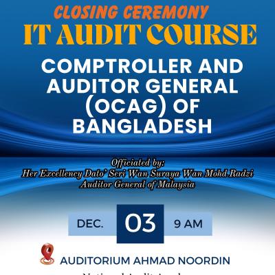 Closing Ceremony IT Audit Course Comptroller and Auditor General (OCAG) of Bangladesh