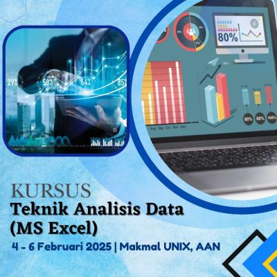 Kursus Teknik Analisis Data (MS Excel)  4 - 6 Februari 2025