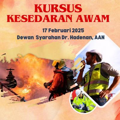 Kursus Kesedaran Awam , 5 - 7 Februari 2025