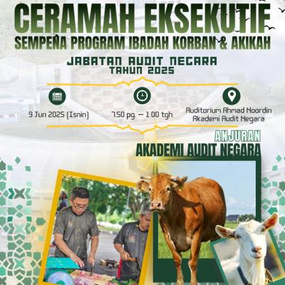 Ceramah Eksekutif Sempena Program Ibadah Korban & Akikah
