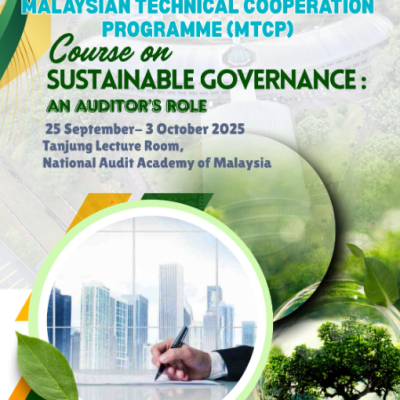 (MTCP - Palestine) Kursus Sustainable Governance: An Auditor's Role