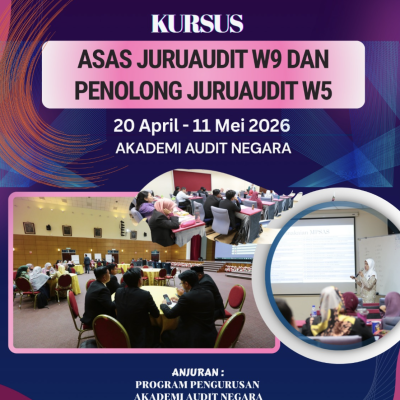 KURSUS ASAS JURUAUDIT W9 & PENOLONG JURUAUDIT W5