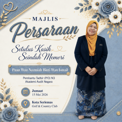 Majlis Persaraan Puan Wan Hazmiah binti Wan Ismail