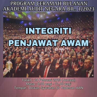 Program Ceramah Bulanan AAN Bil.1/2023